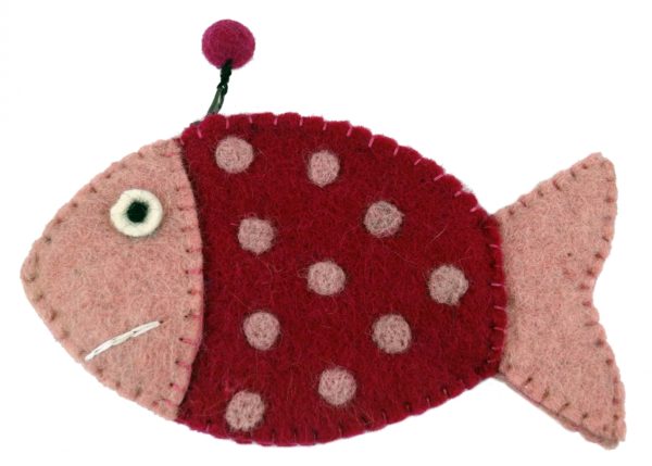 Filz-Täschchen *Fisch* in Pink