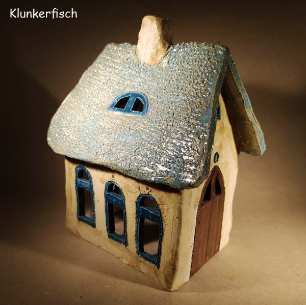 Keramik-Haus / Windlicht *Gotisches Haus*
