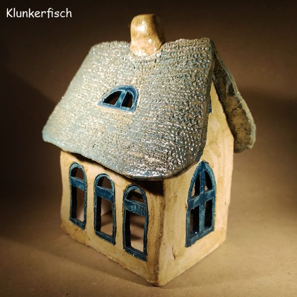 Keramik-Haus / Windlicht *Gotisches Haus*